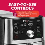 Instant Pot 6QT Vortex Plus Air Fryer, 6-in-1, Air Fry, Broil, Dehydrate, Crisp, Roast, Reheat, Bake, Dishwasher-Safe Air Fryer Basket, Stainless Steel - Image 3