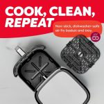 Instant Pot 6QT Vortex Plus Air Fryer, 6-in-1, Air Fry, Broil, Dehydrate, Crisp, Roast, Reheat, Bake, Dishwasher-Safe Air Fryer Basket, Stainless Steel - Image 4