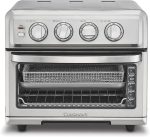 Cuisinart Air Fryer Toaster Oven, 1800W, 8-in-1 with Air Fry, Convection, Broil & Warm, 0.6 Cubic Feet, 60-Minute Timer, TOA-70NAS, Stainless Steel